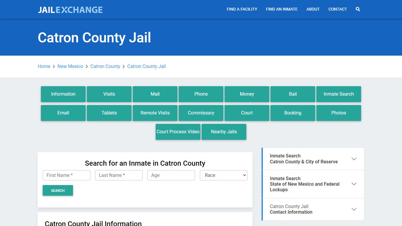 Catron County Jail Roster Lookup, NM, Inmate Search